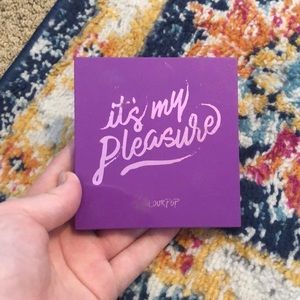 It’s my pleasure purple colourpop eyeshadow palette